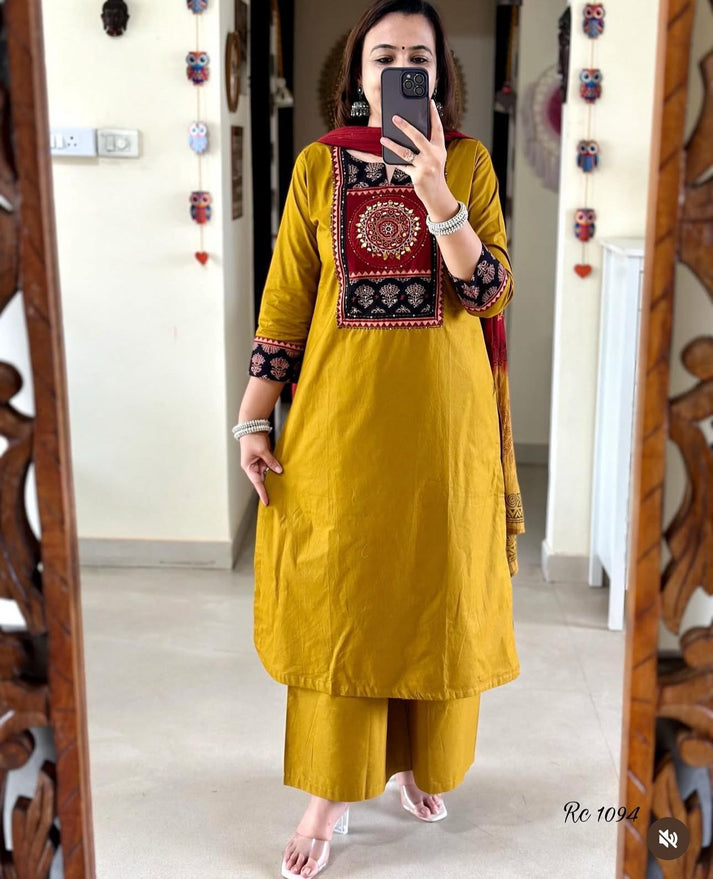 HALDI MUSTARD COTTON CHARM SET